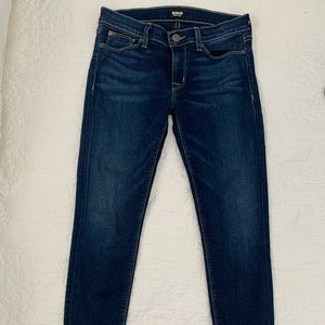 Hudson skinny jeans, size 27, raw edge hem